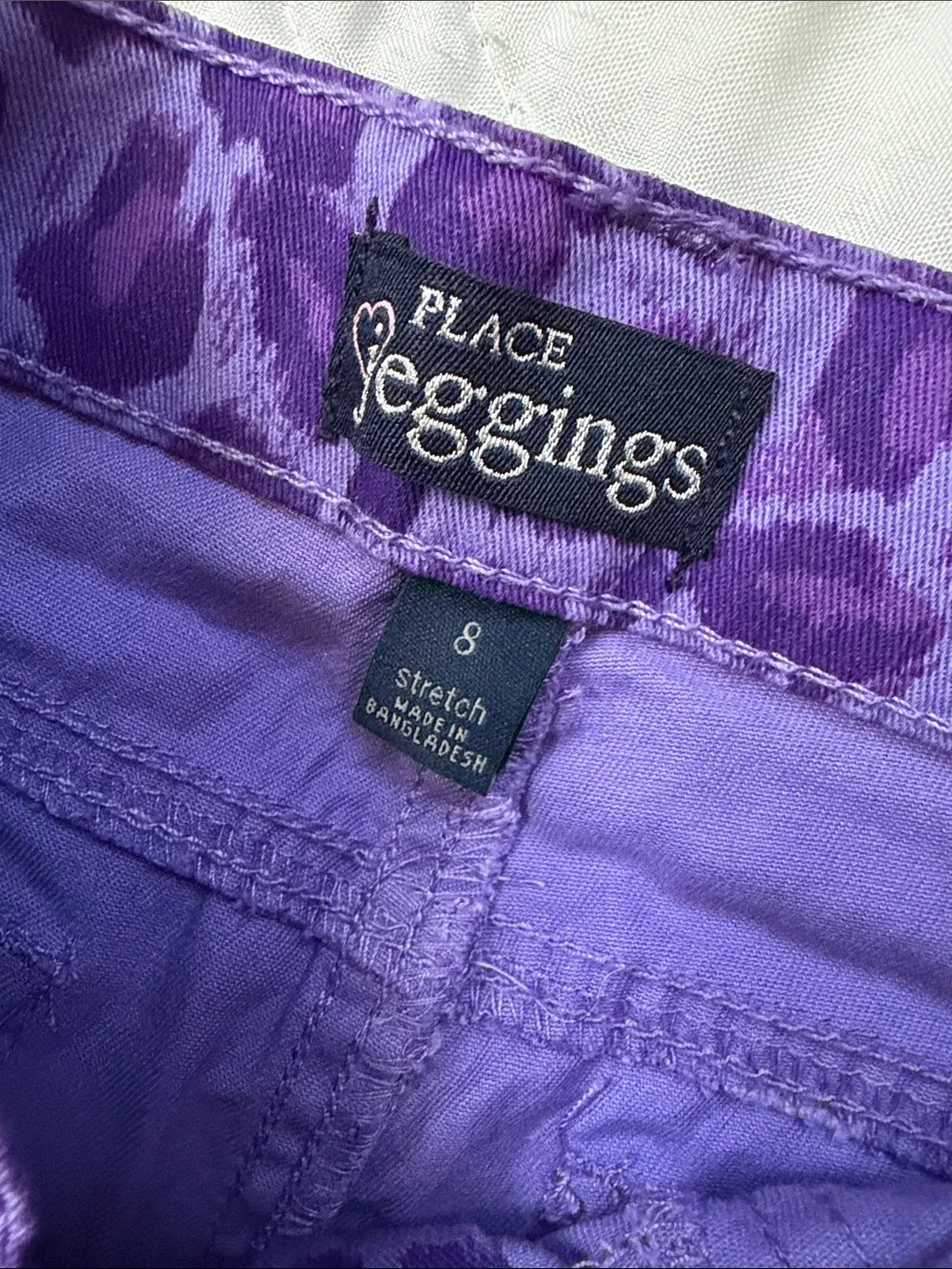 Childrens Place Purple Leopard Print Girls' Leggings